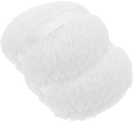 MOTHNUR 2piezas De Polvo De Felpa Extragrande Suave y Larga Reutilizable Para Sensible Aplicador Lavable Para Polvos Corporales Para Cuerpo Completo y Brillo Corporal