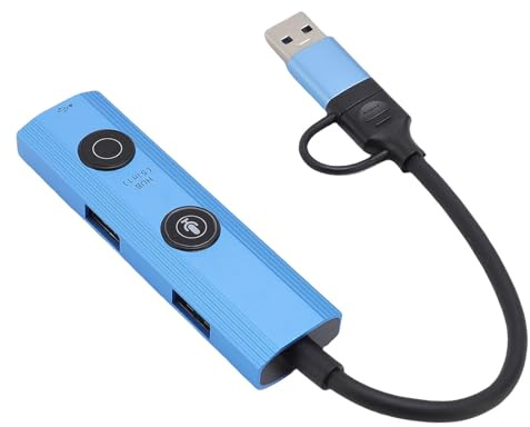 Yechiry Estación de Acoplamiento de la Computadora Portátil AI, 5 en 1 3 Puertos USB C Hub con Transcripción de Voz, Traducción, Herramienta de Convertidor de Archivos, Hub USB 3.0 para Hogar,
