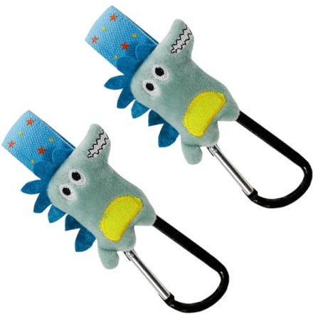 Ganchos para Cochecito Azul de Acero Inoxidable 2 Piezas