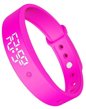 Tyst vibrerande timerarmband - rutinmässig daglig 3 larm organisatör, mild varningsvibration, praktisk användning, lätt rem justerbar klockfunktion | Komfort i