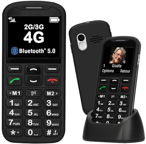 MOBIHO ESSENTIEL NOUV 04/2024 - Le Classic Initial désormais en 4G : dépendance, Perte d'autonomie. Stop ERREURS MANIP et appels pub, SOS, Alerte Bat Faible, Main Libre Auto, Photo-Contact...