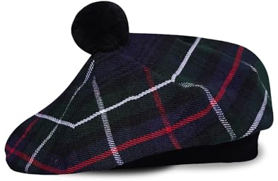 UMAM Tam o' Shatner - Gorro de Lana acrílica Tradicional Escocesa Tam o' Shatner, Mackenzie 009tcp, Talla única