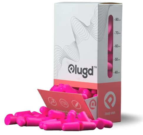 PLUGD™ - 90 par - premium skumöronproppar för sömn ... (rosa)