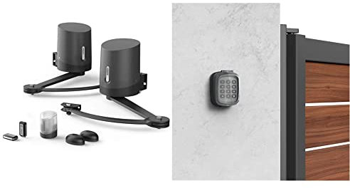 Avidsen - Motorisation - Orane 510, Portail Double Battant, 2 Moteurs à Bras articulés 24 VDC & Clavier à Code - Pilote Les motorisations Avidsen, portée Radio : 80m Champ Libre, Clavier à 12 Touches