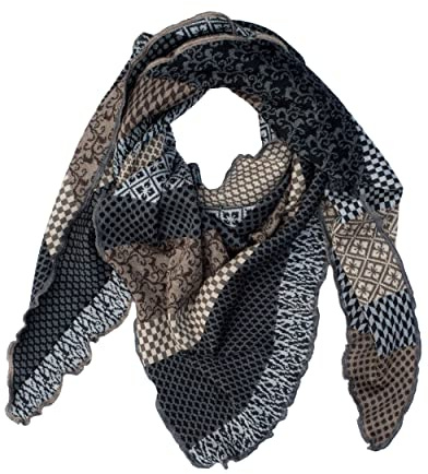 Invero, Merino triangulär halsduk Joy, 100 % ull, höst, Lange Seite 220cm, kurze Seite 165cm