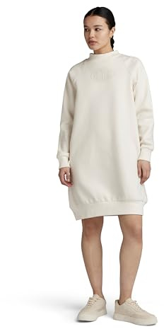 G-Star Para Mujer Vestido sudadera Mock Raglan, Beige (eggnog D23917-D425-G076), M