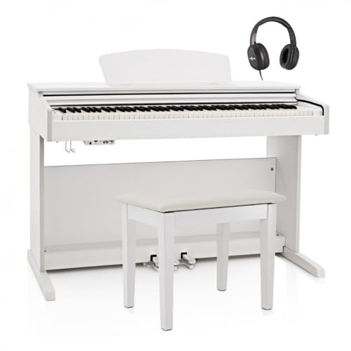 DP-10X Piano digital blanco 88 teclas calibradas con taburete y auriculares