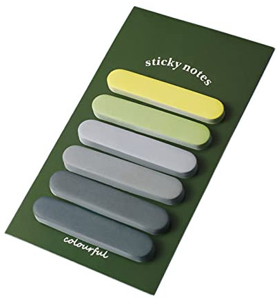 YANGLY 120 Stück Registerreiter, Haftnotizen, beschreibbare Etiketten, Seitenmarkierung, Lesezeichen, Textmarkerstreifen, Briefpapier, Morandi-Farben