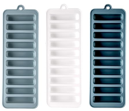 Eruceky 3 Pezzi Cubetti Ghiaccio Vaschetta, ghiaccio in silicone, Contenitore Porta Ghiaccio Innovativo, Stampini Ultra Portatili, per Cocktail, Whisky, Vino, Frutta, Puree di Frutta, Gelati