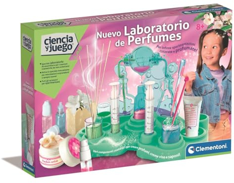 Clementoni - Nuevo Laboratorio de Perfumes - Juego de Experimentos Educativo para Niños - Fabrica Tus Propios Perfumes y Cosméticos - Aprende Ciencia Divirtiéndote - A Partir de 8 Años - 55569
