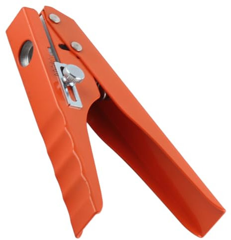 Kantenanleim-Stanzzange, Einzellochstanze, Robustes Hand-Kantenanleim-Stanzzangen-Werkzeug für PVC-Karten, 10 Mm Flache, Schräge Öffnung