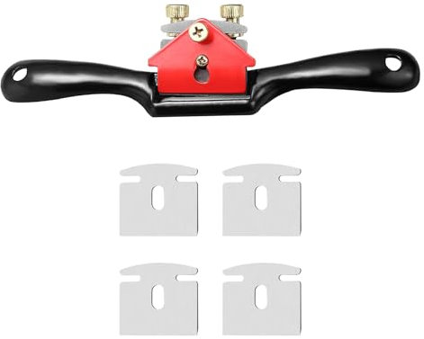 Yuiturt Schweifhobel für Holz, Verstellbarer Schabhobel mit 4 Ersatzklingen, Hochwertiger Handhobel für präzise Holzbearbeitung, Ergonomisches Design für bessere Kontrolle und Komfort beim Schnitzen