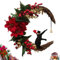 Ghirlande Natalizie Ghirlanda Creativa Per Gatti, Ghirlanda Natalizia Con Luna E Gatto, Ghirlanda Lunare Con Gatto Nero, Decorazioni Gotiche Per Casa, Feste, Finestre, Pareti, Interni Ed Esterni