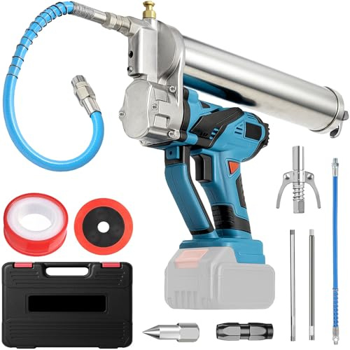 VexNook 2-i-1-batteri fettpress för Makita – kraftfull trådlös fettpressning med tryck på upp till 10 000 psi, ergonomisk design för enkel smörjning i mångsidiga tillämpningar