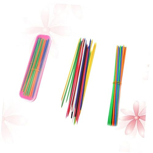 Milisten 30 Piezas Rompecabezas Recoger Palos Juguetes educativos Barras de Colores educativos Juguetes interactivos para Padres e Hijos Juegos Jugando Palos