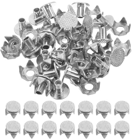 Beavorty 50pièces Crampons à Glace Pour Hommes Antidérapant Hiver Neige Pointes Acier Sécurité Extérieur Remplacement Crampons