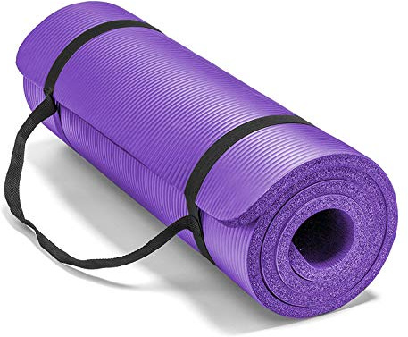 Lions Yoga Mat 10mm Thick NBR Foam Non-Slip Exercise Mat With Carrying Strap, Eco Friendly High Density Workout for Women Men Home Gym Exercis, 180x61cm