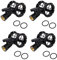 gazechimp - Set di 4 microfoni Shock Mount con elastici per microfono, diametro da 25 a 38 mm