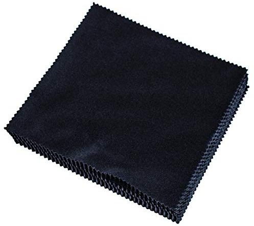 AKAOK 10 Pcs Microfiber Glasses Cleaning Cloth Mobile Phone Screen Cleaning Sunglasses Camera Dust Collector Cloth (Black)
