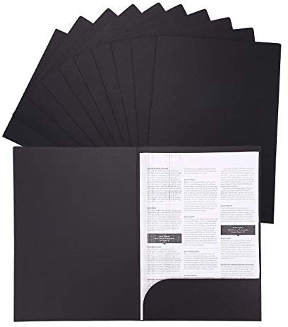 10 Stück Kraft Dokumentenmappe Mappe A4 Ordner Set Aktenordner Recycling-Karton DIN A4 Aufbewahrungsmappe Bewerbungsmappen Präsentationsmappe A4 POP Mappen für Schule, Uni, Projekt, Business