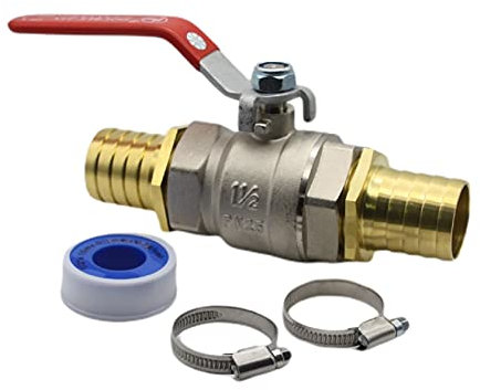 DS24 Poolschlauch Kugelhahn Absperrhahn PVC Anschluss-Set Profi 38 mm - 6-teilig