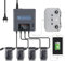 LYONGTECH LCD Display Akku Ladegerät für DJI Air 2S,Mavic Air 2 Drohne, lädt 4 Batterie und 2 USB-Anschlüsse Gleichzeitig, 6 in 1 Parallel Akkuladestation Hub Zubehör