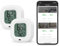 Ankilo Bluetooth Thermometer Hygrometer, Mini Kabelloses Thermo Hygrometer mit Smart Sensor App, Digital Thermometer mit Datenexport für Haus Garage Babyzimmer 2er Pack