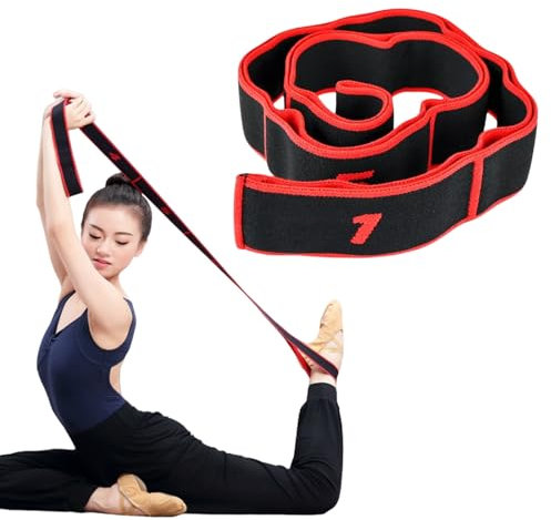 Yoga Stretching Band,Fitnessbänder Band,Yoga Stretch Gurt,Hochelastischer Gymnastikband,für Bein Training,Fitness,Tanz,Gymnastik