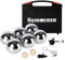 Homucasa Boule Kugeln Set 6 Kegeln Boccia Kugeln Set, Petanque-Kugeln Set Boules/Petanque Set mit PP-Aufbewahrungsbox, 73mm/ 720g pro Kugel, 6er-Set-Serie B, Perfekt für Outdoor- und Freizeitspiele