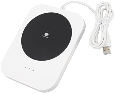 Koppvärmare, Dryckesvärmare, Kaffevärmare för Kontor, Koppvärmare, Usb-koppvärmare, Kylande Värmedyna, Bärbar, Varmare Underlägg, Usb-underlägg, Usb-driven, 50℃-60℃, 3 Temperaturer