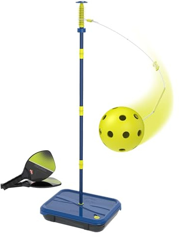 Swingball Pickleball All Surface Portable Pickleball Game Set for Ages 6+, Adjustable Height, Lightweight Paddles, Beginner & Pro Friendly Family Fun Tennis Game