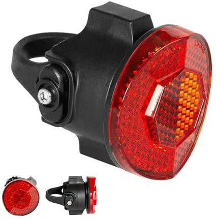 Cykelreflektor - Cykelhållare | Elcykel Stöldskyddsfäste | Cykel Sittreflektor | Reflektorer för dammspårare