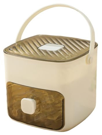 Machine à Glaçons Portable avec Tiroir Pratique, Fabrication Continue de Glace Rafraîchissante, Distributeur d'Eau Facile à Utiliser, Appareil Polyvalent pour Maison et Bureau (Blanc)