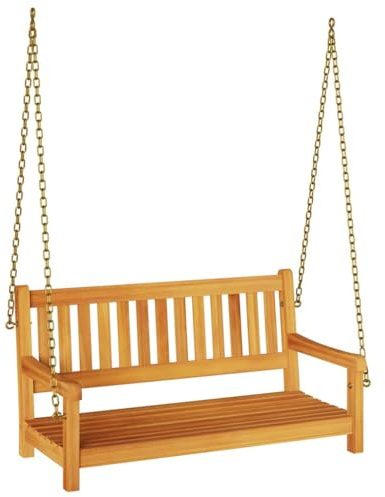 Generico Panchina a Dondolo Marrone 110 x 56 x 58.5 cm,Mobili,Mobili da Giardino,Mobili e sedie da Giardino,Panchine da Giardino,Marrone,14.4 kg,4105521