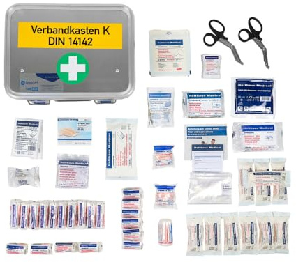 Dönges Cassetta di medicazione dei vigili del fuoco DIN 14142 in FireBox (firebox Zarges DIN14142 DIN14142-K, scatola di medicazione
