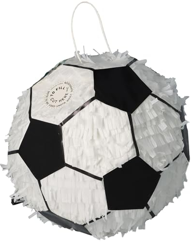 Goodtimes Pinata Fußball 26cm hoch Partyspiel Zum Befüllen mit Süßigkeiten und zerschlagen Als Geschenkidee für Geburtstag Hochzeit JGA