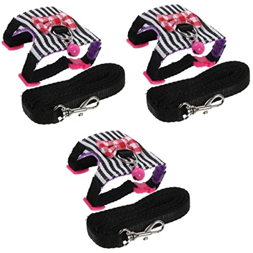 BESPORTBLE 3sätze Hamstergeschirr Mit Leine Und Vest Verstellbares Atmungsaktives Geschirr Für Kleine Haustiere Wie Hamster Kaninchen Und Ratten Für Und Fotos