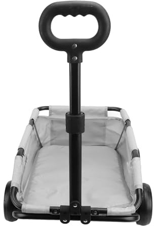 Passeggino per cani per cani di taglia media e grande Passeggino per cani portatile Maniglia regolabile 4 ruote Cani Passeggino per animali domestici Carrello pesante con carichi (Grey)