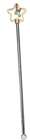 PRETYZOOM 1 Pc Palo De Swizzle Palos De Alineación Pub Varilla Agitadora Agitar Martini Dispensador Paleta De Hielo Medida Mezclador Botella Coctelera Bar Acero Inoxidable Reutilizable