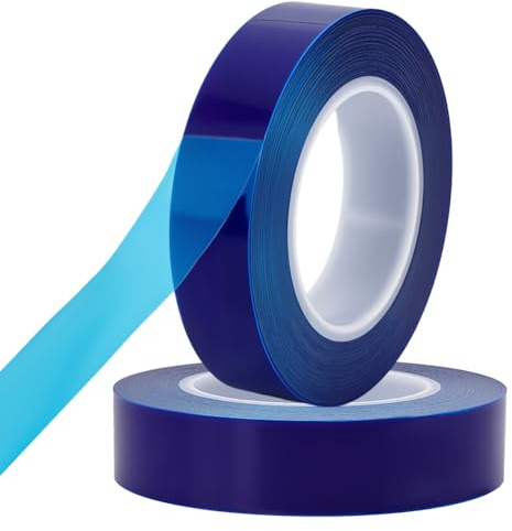 nbeads 2 rouleau de Ruban Adhésif de Protection de Surface, 200 m×3cm Rouleau de Film Anti-Rayures Amovible pour Montres Bijoux Fenêtres Verre Meubles en Métal Bleu Profond du Ciel