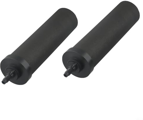 Jonikuper Lot de 2 filtres de purification d'eau pour extérieur, élément filtrant à eau au charbon actif, 5,7 x 24,9 cm, rouille du sable et métaux lourds, certifié NSF