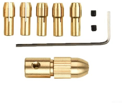 Filteilect Kit de forets électriques de 0,5 à 3 mm pour mini perceuse manuelle, mandrin en cuivre pour panneau ABS, feuille d'aluminium, carton, 8 pièces (SKU)