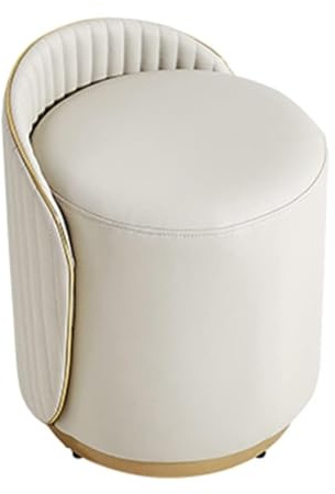 Makeup Stool, Round Dressing Table Chair for Girls, Modern Bedroom Stool for Home, Stylish and Functional