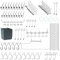 Faankiton113PCS Accesorios de ganchos para tablero de clavijas, Contenedores de tablero perforado, Organizador para garaje