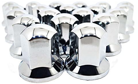 Generisch 40 copridadi per ruota lungo 33 mm, cromati per camion