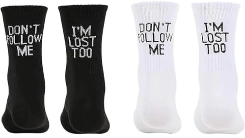 EnixwH 2 Paia Calzini Uomo e Donna Sportivi Lunghe Cotone, Calzini Uomo Cotone, Sport Calzettoni con Buona Elasticità Alti Socks Calze Traspiranti Unisex Adulto per Corsa Maratona Yoga Ciclismo
