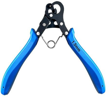 LOLPALONE Juego de alicates enrolladores de alambre para bobinado de alambre, reparación de joyas, herramienta de fabricación de joyas, alicates de punta redonda de 1,5 mm