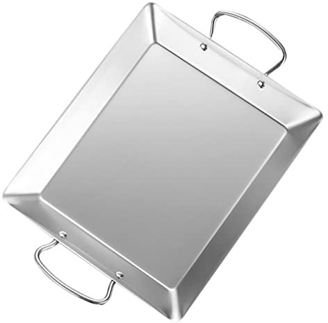 Cabilock Pan De De Inoxidable Para Cocción y Servicio Plato Para Restaurantes y Para Sashimi y Langosta y