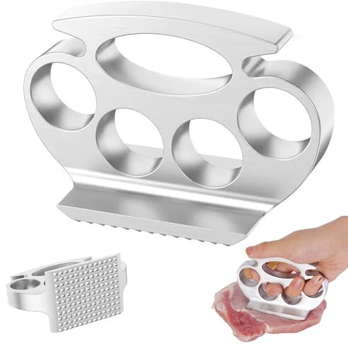 Daryunk Meat Tenderizer, Aluminum Alloy Steak Metal Mallet Kitchen Tool, Hand Meat Hammer, Strong Durable Meat Tenderiser Mallet,Great for Steak Chicken Fish