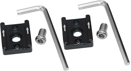 Lurrose 2set Adattatore Flash Slitta Fredda in Lega Di Alluminio Supporto Flash Vite Da Adattatore Per Base Di Montaggio Slitta Calda Per Fotocamera Durevole e Resistente